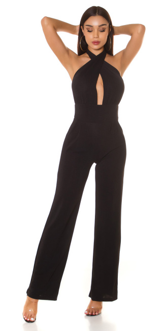 HOT "Party-Night" jumpsuit to tie Black